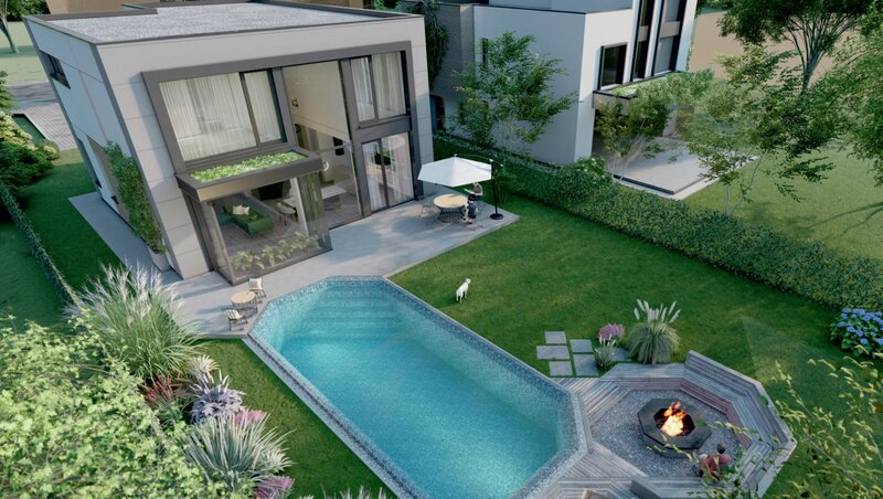 Dumbrava Vlasiei Casa NV in zona de Nord / piscina si fire-pit